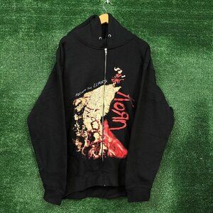 Korn Follow The Leader Nu Metal Band Zip-Up Hoodie Size Extra Large